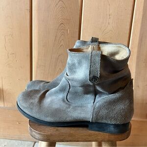 Birkenstock women’s Gray Suede Ankle Boots